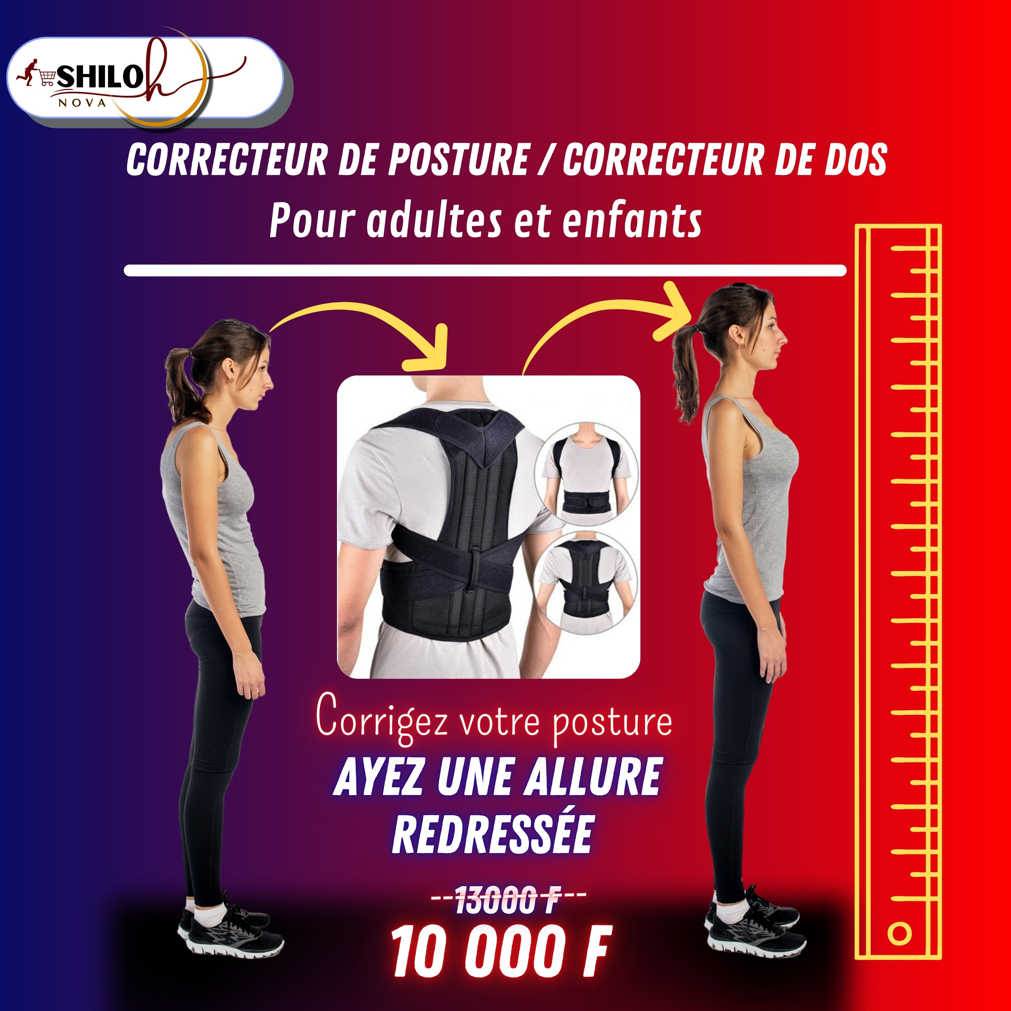 Correcteur de Posture/Ceinture de correction de dos